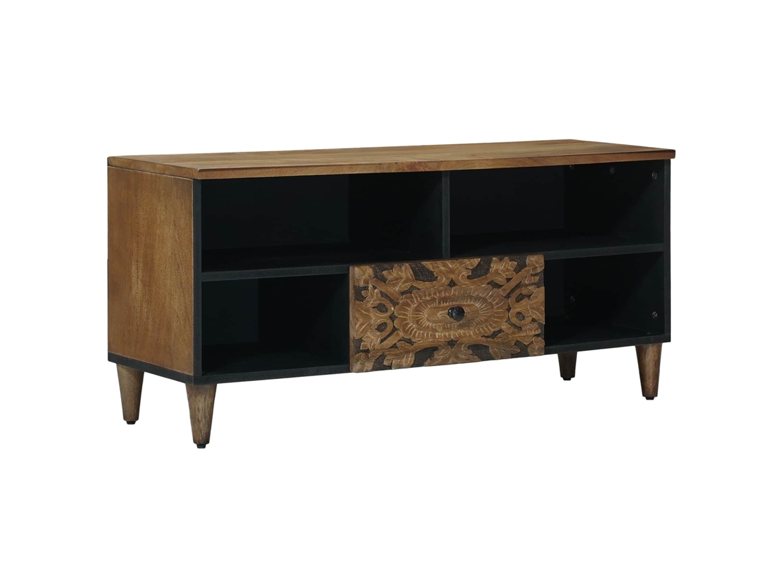 Vidaxl Gabinete Para Tv Castanho 100 X 33,5 X 46 Cm