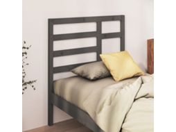 Vidaxl Cabeceira De Cama 96x4x104 Cm Pinho Maciço Cinzento