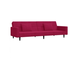 Sofa Bed, Sofa Beds Vidaxl Vermelho Veludo (n/a)
