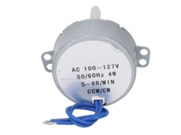 Motor Síncrono Ac 100‑127v 5‑6rpm 4w Cw Ccw Eixo 28mm 6.5mm