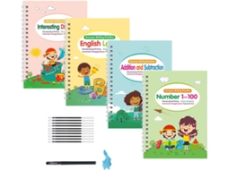Livro M Gico de Caligrafia para Praticar a Kit Reutiliz Vel Aprender o Alfabeto Crian as 3 8 Anos Pr Escolar VAYOTOY
