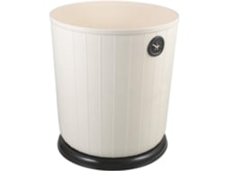 Lixeira Healeved Retro de 12l em Plástico Pp com Ampla Abertura e Design Criativo, Ideal para Escritórios Resi