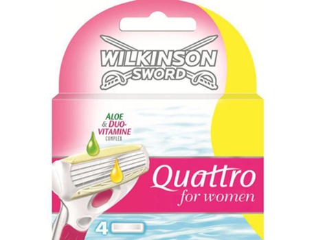 Recargas para Lâmina de Barbear  Quattro for Women (4 pcs) (Recondicionado A+)