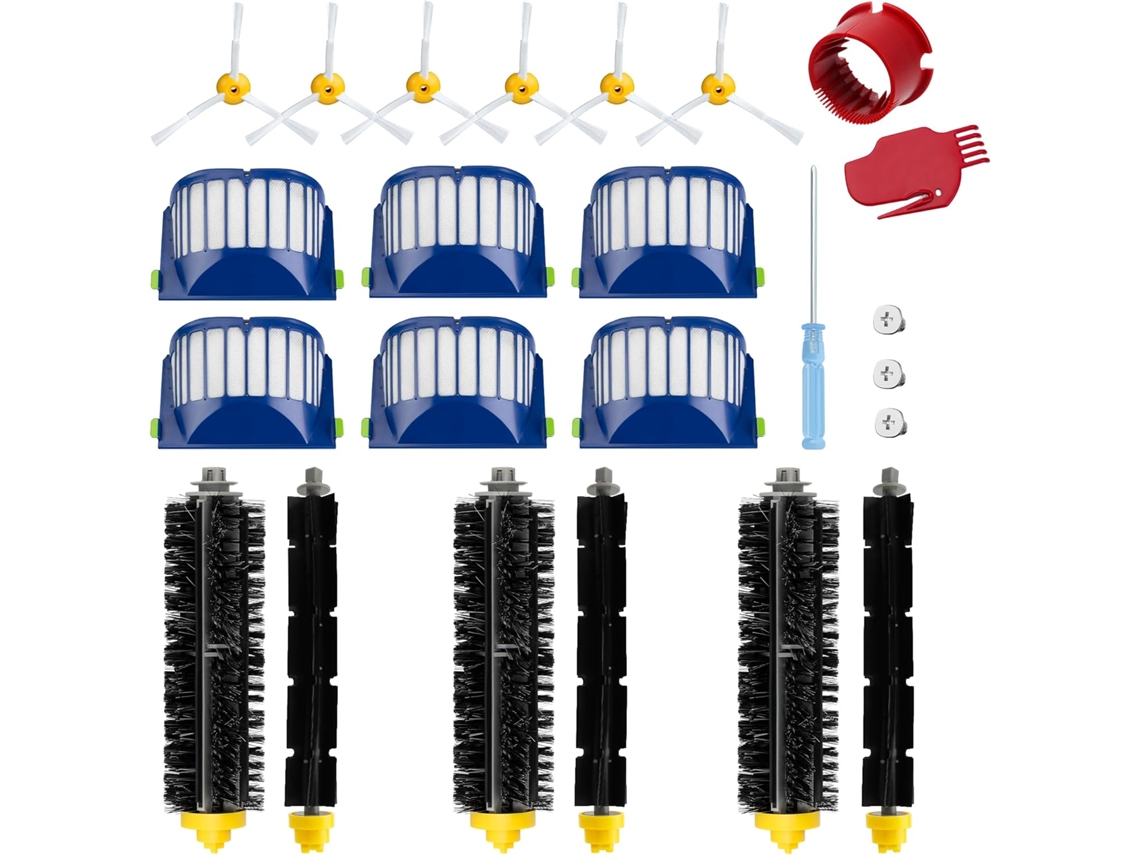 Kit De Peças De Reposição Para Irobot As Séries 600 694 677 655 680 E 645 /séries 500 595 E 585 Acessórios Aspirador Robô (20 Peças) Cuich