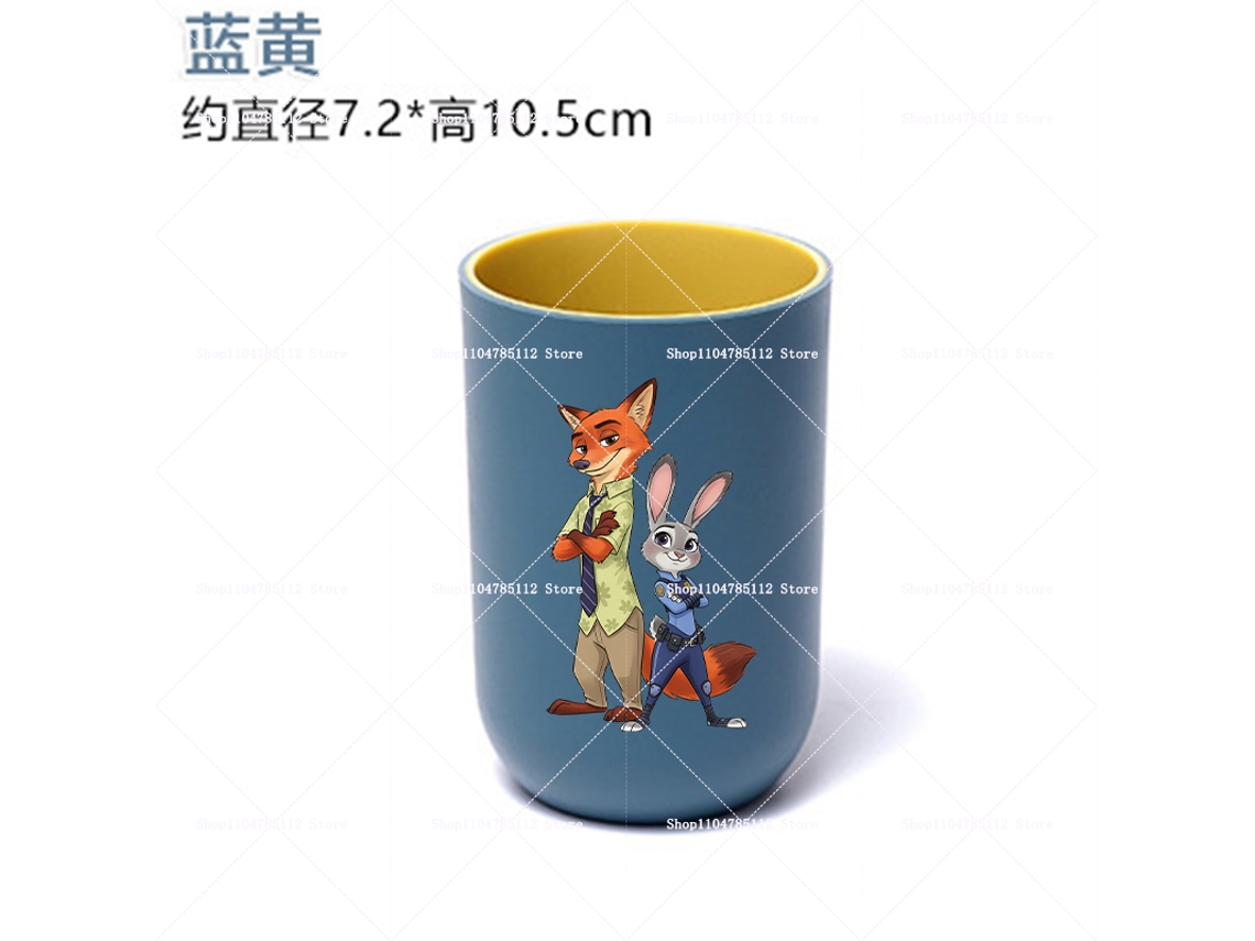 Caneca Zootopia Para 2 Copos, Espessa, Suco, Leite Ou Água, Estilo Kawaii, Com Desenho Animado, Judy E Nick, Ideal Viagem Uso Diár Aquaforge