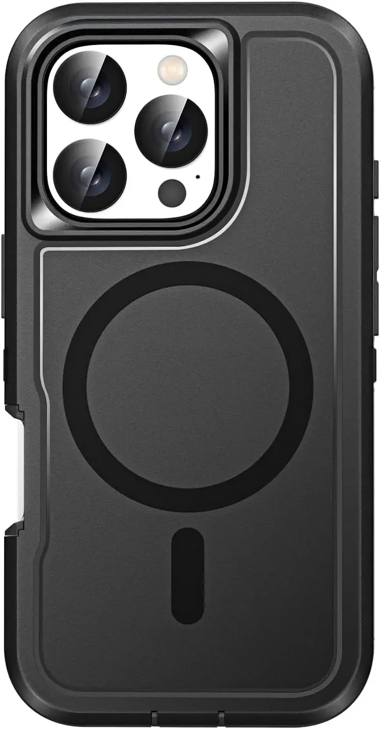 (preto, Iphone 14 Plus) Capa Protetora Magnética, Resistente A Impactos E Com Proteção Reforçada.