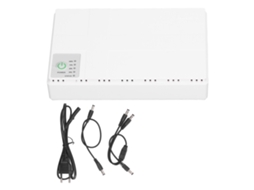 Fonte de energia ininterrupta mini UPS 5v 9v 12v saída USB 2a para câmeras, roteadores, plugue EU S/MARCA
