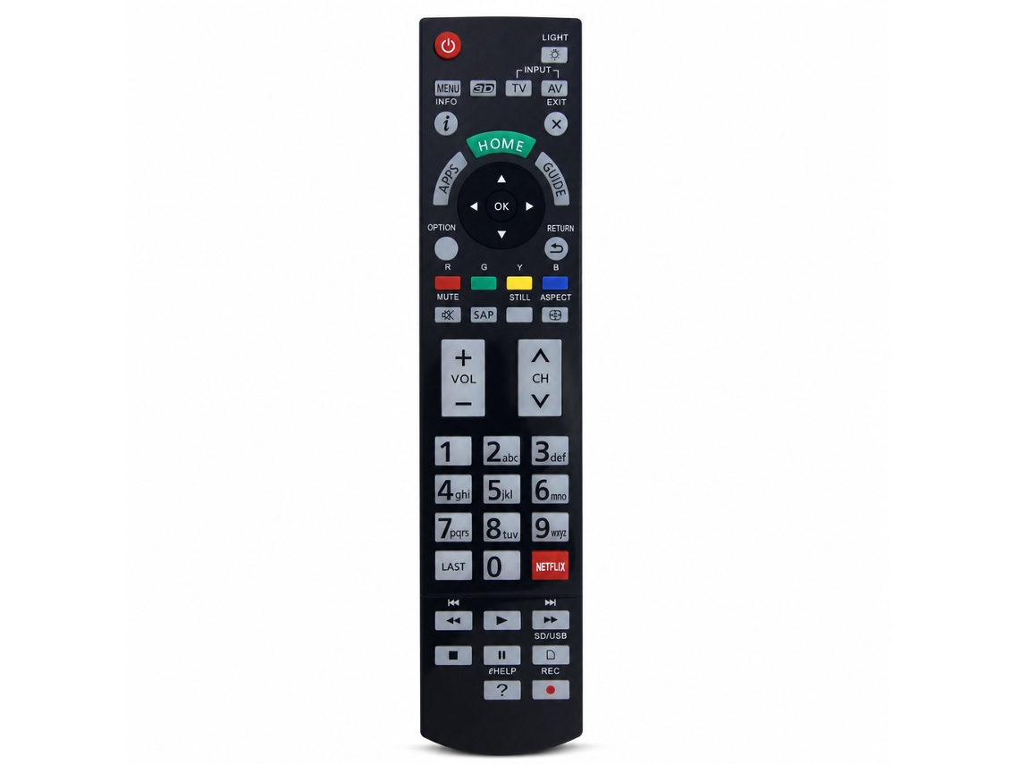 Comando À Distância Para Tv Compatível Com Panasonic N2qayb000932, Sem Programação