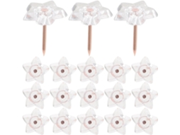 Tachinhas Transparentes, Pacote Com 100 Unidades, Multifuncionais E Fáceis De Guardar, Feitas De Plástico E Fio Aço