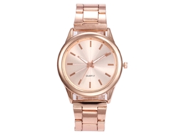 Reloj De Cuarzo Con Correa De Aleación Vansvar Clásico Empresarial Unisex (oro Rosa)
