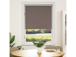 Vidaxl Cortina De Rolo Blackout, 104,4 X 175 Cm, Largura Do Tecido 100 Cm, Cor Café.