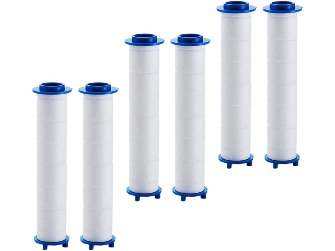 Pacote Com 6 Filtros De Algodão Pp De Alta Pressão Para Chuveiro.