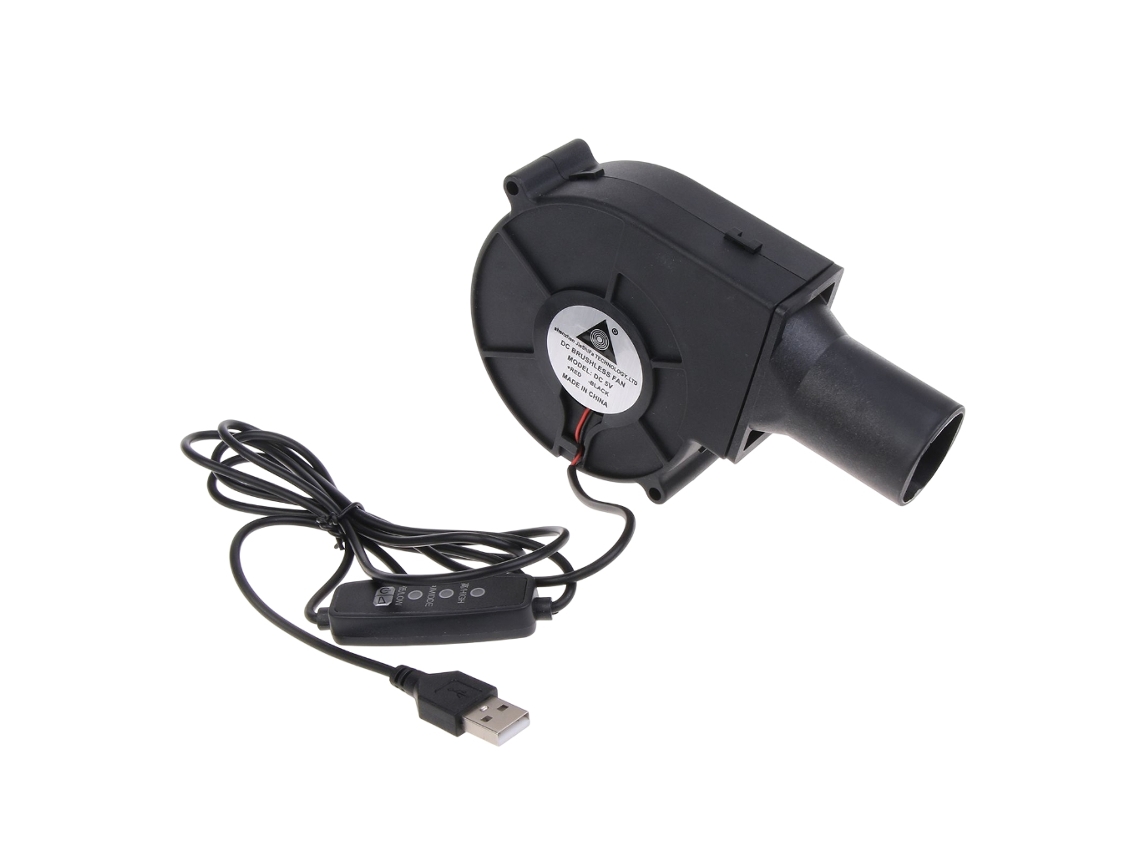 Ventilador Dc5v 2a para Uso Externo em Camping, Cozinha, Churrasqueiras, 97x97x33mm, 3600 Rpm BRILVIBERA