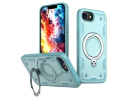 Capa Armor Híbrida Pc Tpu Para Iphone 17e - Suporte De Anel Magsafe