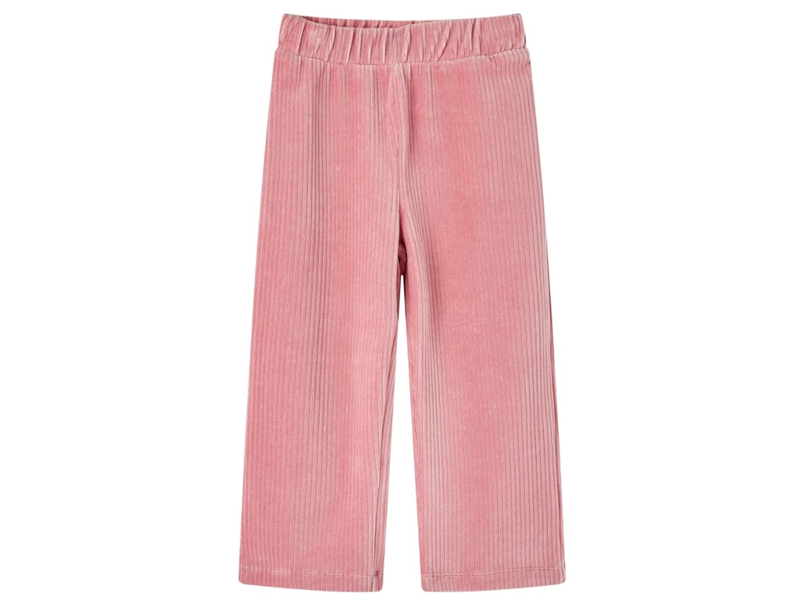 Calças Para Crianças Bombazina Rosa-claro 128