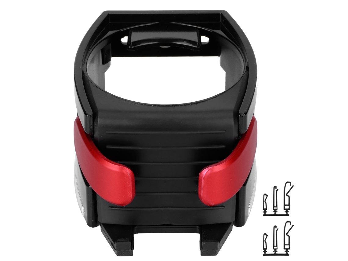 Suporte universal para copo e garrafa com suporte para celular, para ar condicionado, carro, acessório vermelho | S/MARCA