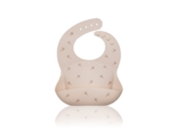 Babete de Silicone PETITE&MARS Sam Bege Dandelion