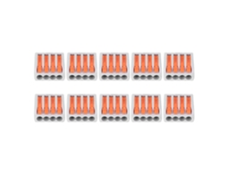 10pcs Conectores De Fiação Pct-214 Blocos De Terminal 4 Vias Para Iluminação Elétrica Conexão Rápida