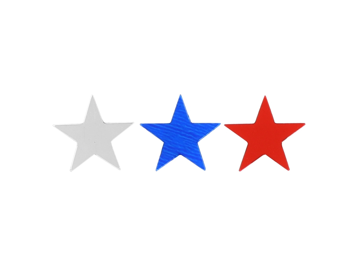 Laxiscreed Confetti Estrela 60g Para Decoração De Festas E Casamentos Em Cores Vermelho, Azul E Prateado
