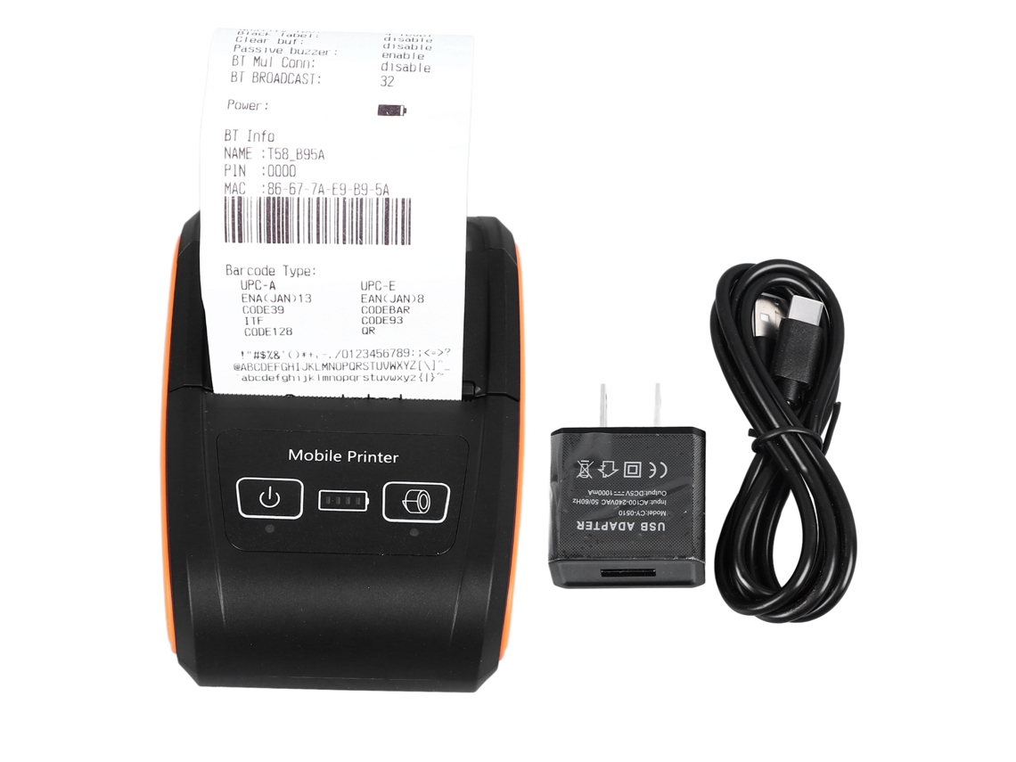 Impressora Térmica Mini Bluetooth 4.0 Sem Fio