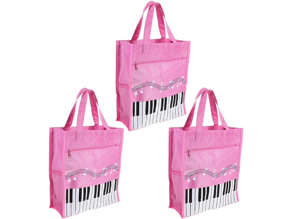 Conjunto de 3 Sacolas Compras em Tecido Não, Dobráveis e Reutilizáveis, Ideais para Mulheres como CHABERLU