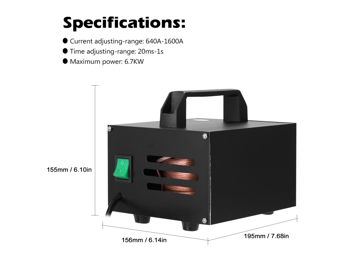 Laxiscreed Micro-spotter De Soldadura Cx4500 Com Ajuste De Tempo E Corrente Variáveis