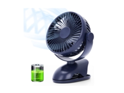 Ventilador Carrinho 3600mah 360° Giratório Azul Yizhood