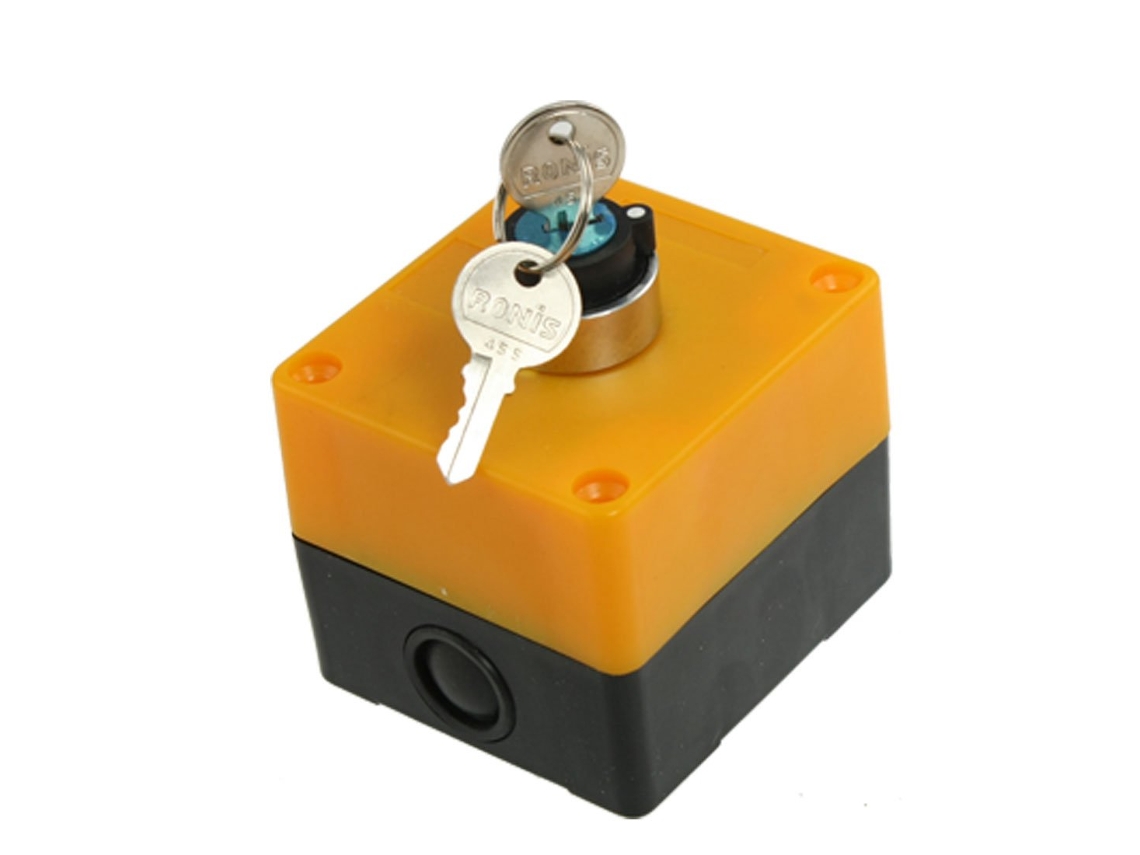 Interruptor de trava rotativa sem contato de 2 posições, 240 V CA, 3 A