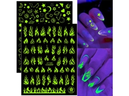 Adesivos fluorescentes para unhas