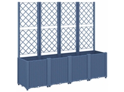 Vaso VIDAXL Cinzeto Polipropileno 160X40X140 Cm
