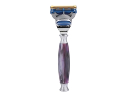 2026 afeitadora Manual de Barba para Hombres, Lâminas de Segurança para Remoção de Cabelo Facial, Roxo
