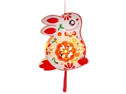 Laxiscreed Lanterna De Coelho Para Decoração De Primavera Com Luz A Pilhas Para Crianças