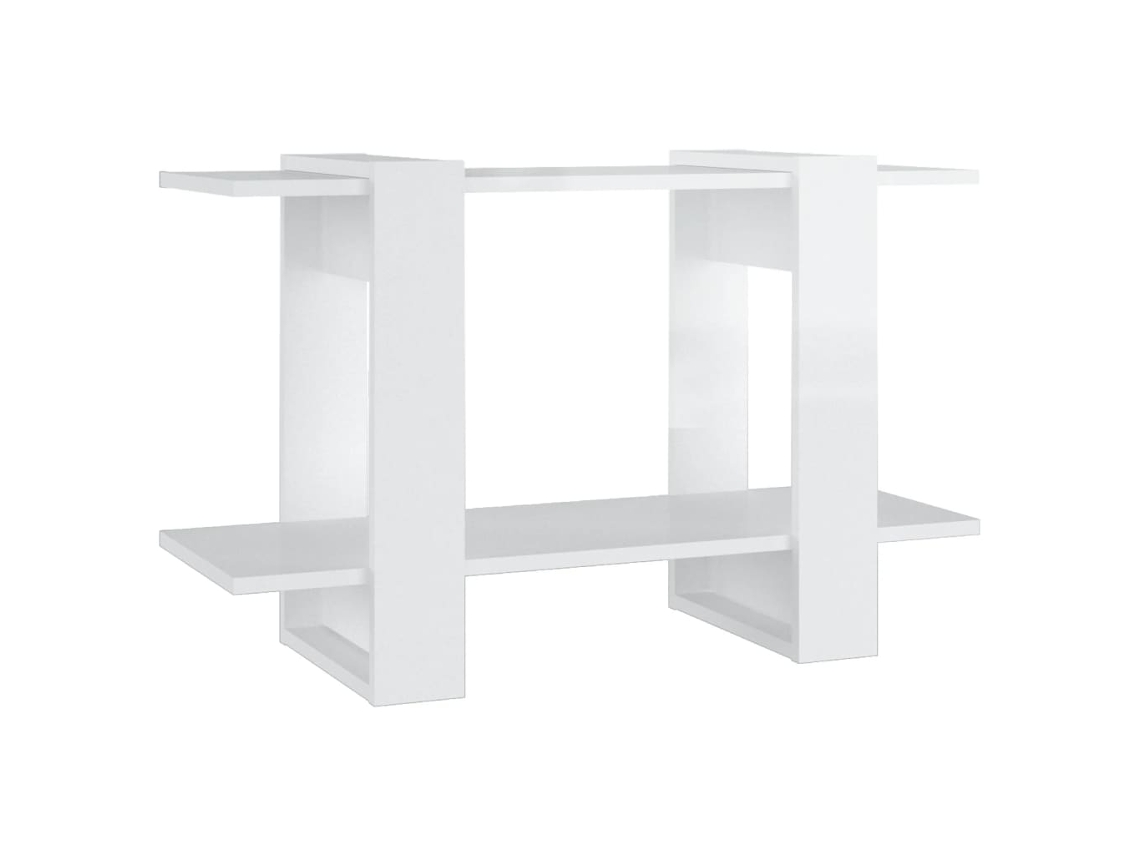 Conjunto 1 Estante Vidaxl Branco Derivados De Madeira (80 X 30 X 51 Cm)