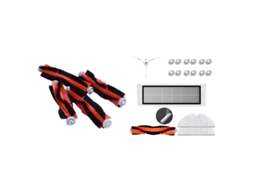 4 peças escova de rolo para xiaomi robô aspirador de pó & 25 peças escova principal filtro hepa escova lateral mop panos kit