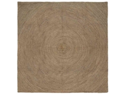 Vidaxl Tapetes De Área Cinzento 240 X 240 Cm Juta