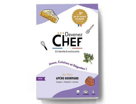 Kit de Cozinha DEVENEZ CHEF Torne-Se Um Chef Culinário Menu de Aperitivos Gourmet