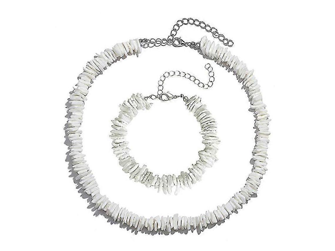 Conjunto De Tornozeleira E Colar De Conchas Ajustáveis, Estilo Boho, Para Mulheres E Meninas