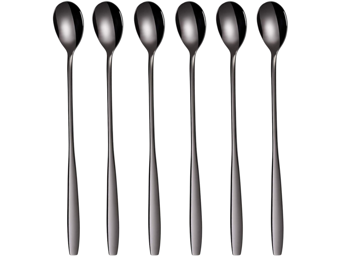 Conjunto de Colheres para Latte Macchiato 6 Peças 22 Cm Aço Inoxidável NEVEANCE