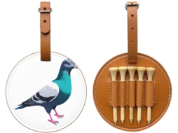 Bolsa para Tees de Golfe Terrace Pigeon, Preta, Fácil de Transportar | S/MARCA