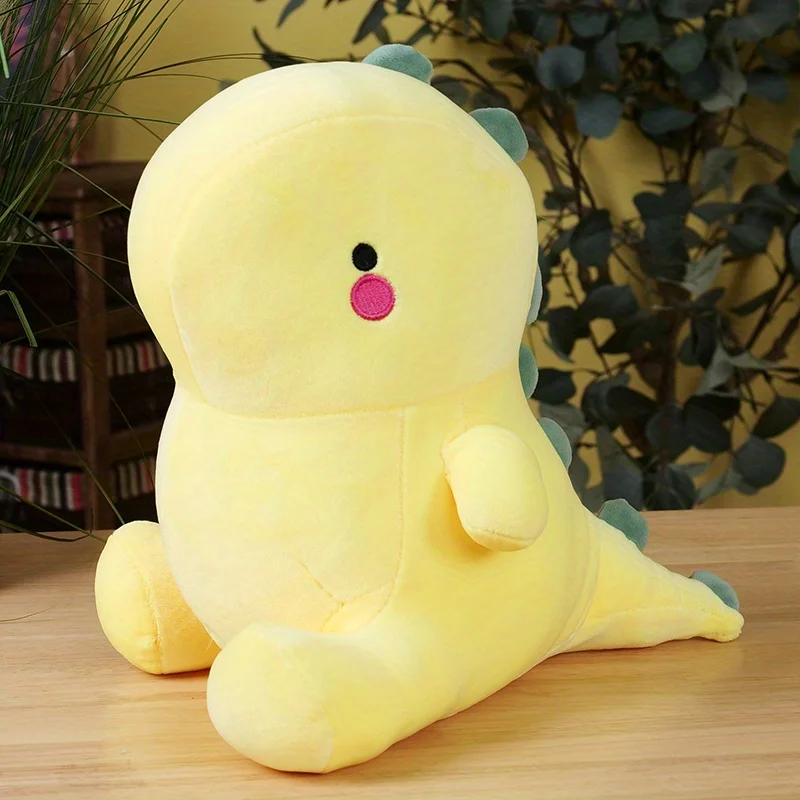 (amarelo, 30cm) Brinquedo De Pelúcia De Dinossauro, Macio E Fofo