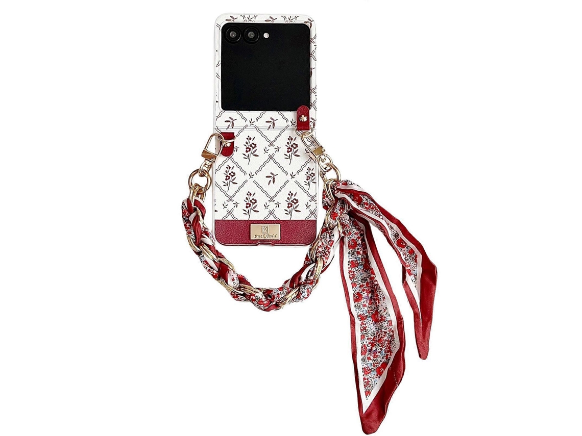 Capa De Celular Tpu Com Estampa De Flor Da Sorte E Alça