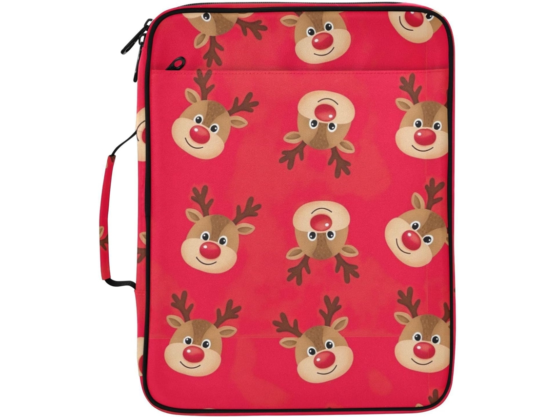 Organizador De Arquivos Expansível Com Tema Natal, Pasta Resistente Com Fichário De 3-argolas Removível E