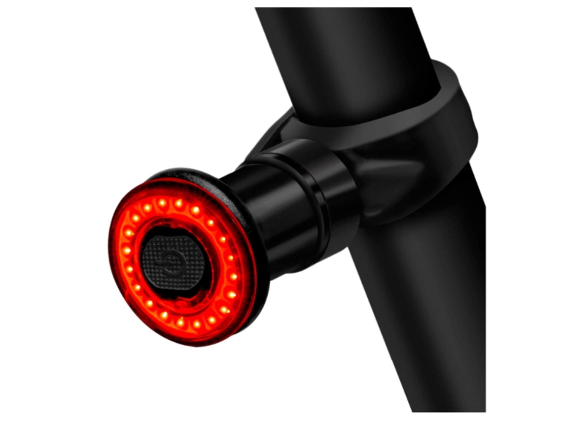 Lanterna Traseira Bicicleta 6modos Inteligente Ipx6 Preto Yizhood