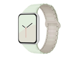 Pulseira Magnética De Silicone Com Três Contas Para Xiaomi Smart Band 9 Pro / Redmi Watch 5