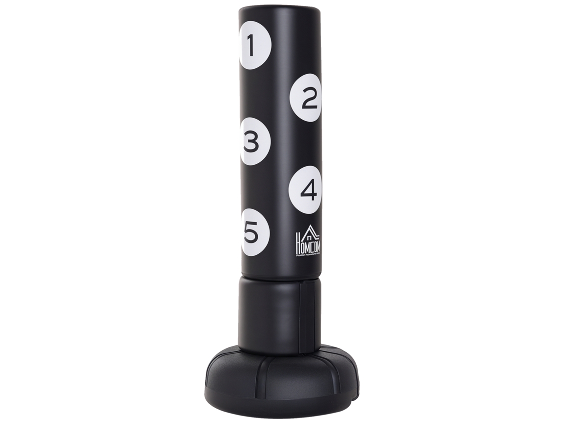 Suporte de Boxe Autônomo BTFORUS com suporte e almofada de plástico, 176cm, preto, ideal para profissionais e iniciantes