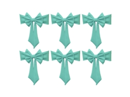 Laxiscreed Conjunto De 6 Laços De Elástico Para Decoração De Cadeiras Sem Presilhas