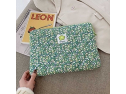 Lurelia Bolsa Para Portátil 13 Polegadas, Resistente À Água, Antichoque, Em Algodão, Verde