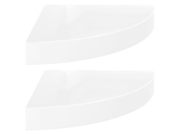 Corner Shelf, Corner Shelves Vidaxl Branco Mdf (25 X 25 X 3.8 Cm)