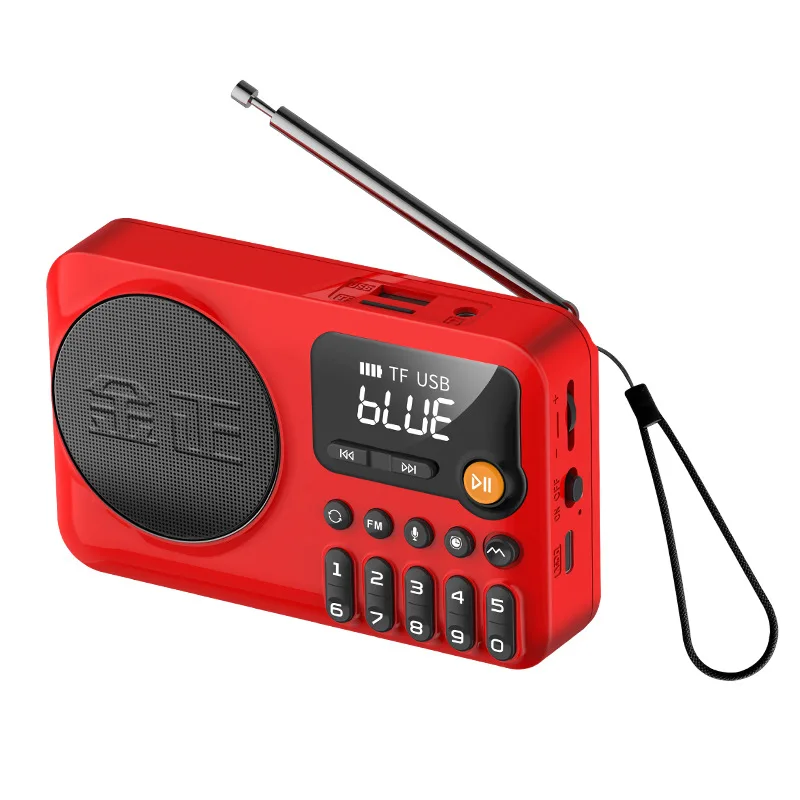 Rádio Fm/am MDUG com lcd, alto falante embutido, despertador, entrada para fone e temporizador