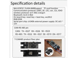 Lurelia Módulo Wi-fi Esp32 Can485